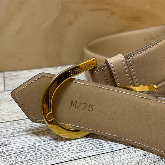 Vintage By PALOMA PICASSO Gold/Cream Genuine Leather Italian 75cm/Medium - Picture 6 of 7